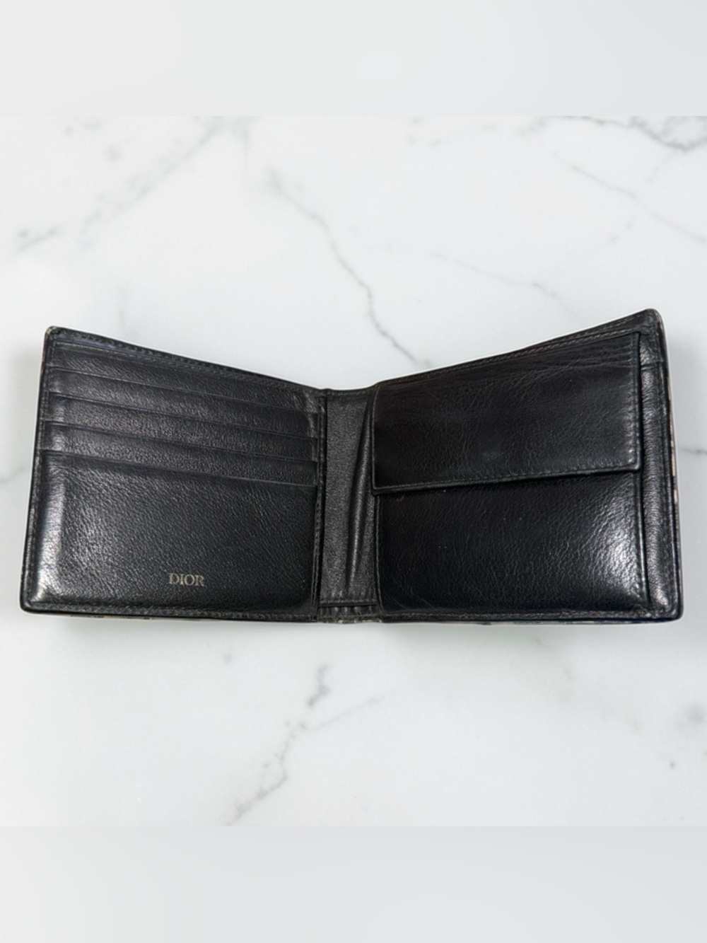 Christian Dior Oblique Jacquard Bifold Wallet - Canvas 2022 Model With COA - Picture 4 of 6